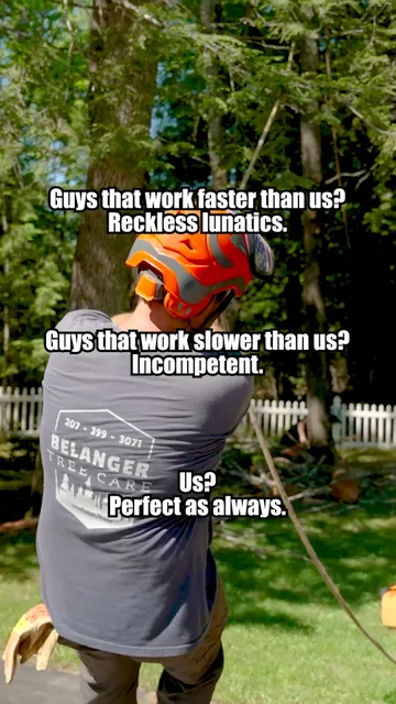 No disrespect to other tree guys, but we're built different.

Like, incorrectly.