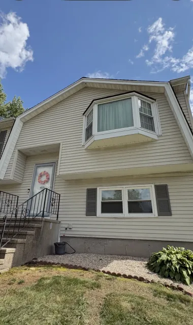 Front of the home before exterior painting