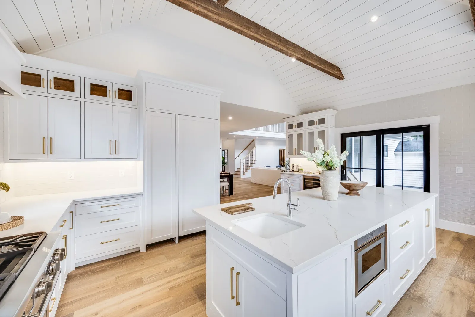 Kitchen island and custom cabinetry