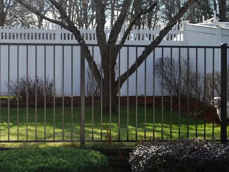 Aluminum fence installation