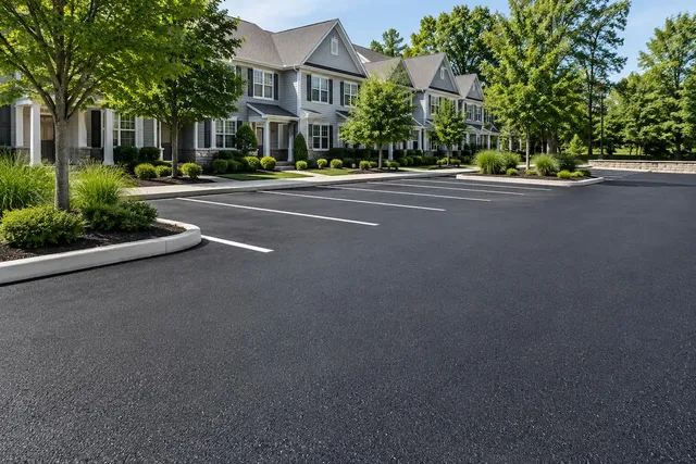 Private road asphalt paving