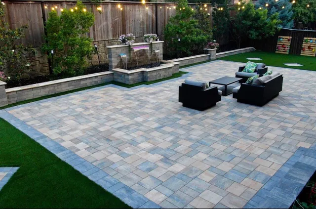 Backyard patio extension by Sebs Landscaping & Masonry in Fairfield County CT
