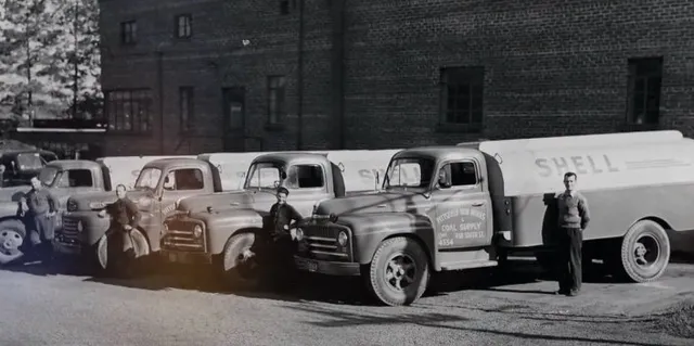Old fuel trucks