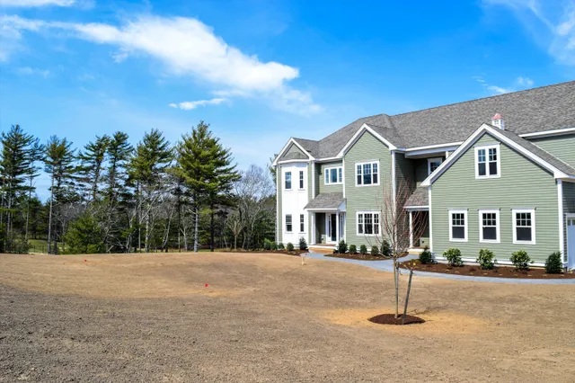 Completed new-construction home exterior