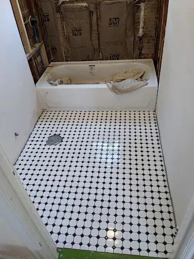 Tile flooring installation - Ocean State Tile and Remodeling