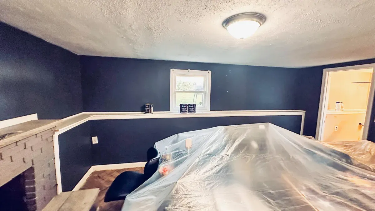 Interior painting service showing a clean, finished room in a Middlesex County home