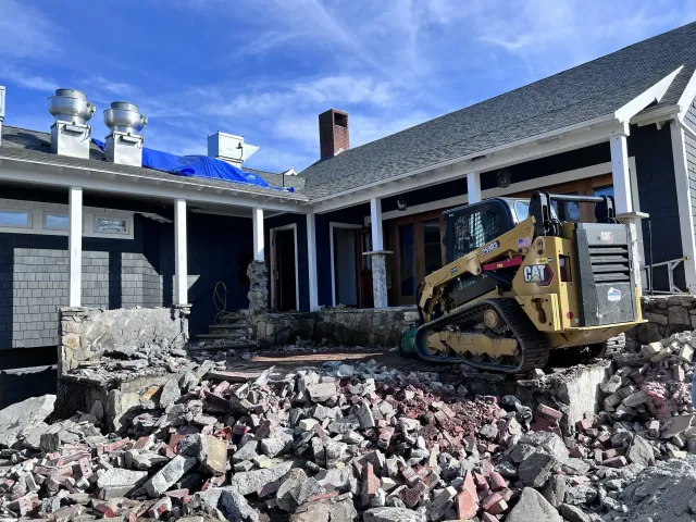 Concrete removal of a home in Maine