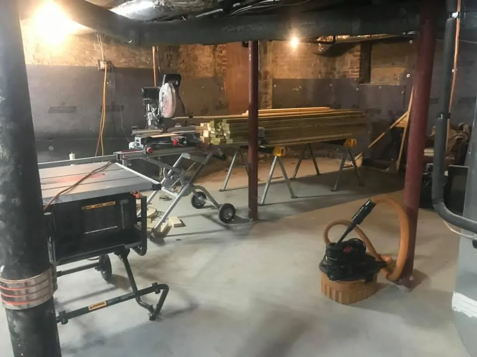 Basement gut renovation in progress