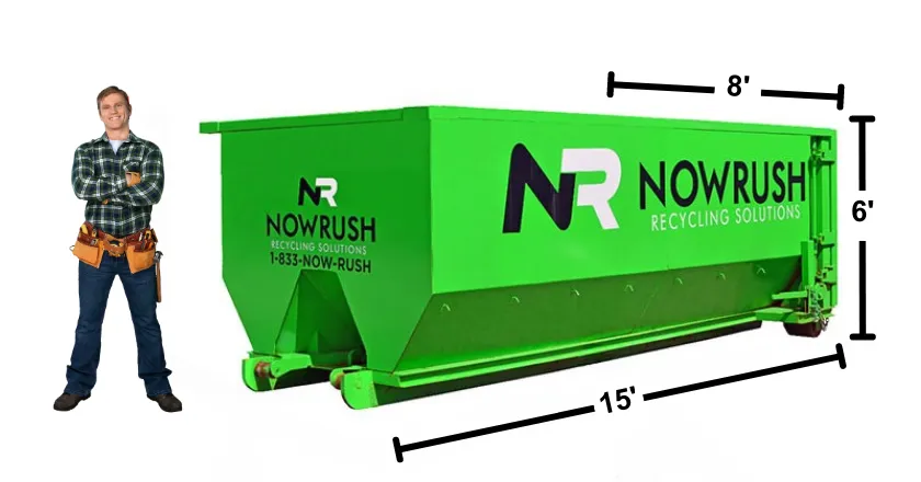 20 yard roll-off dumpster for rent here in atkinson nh