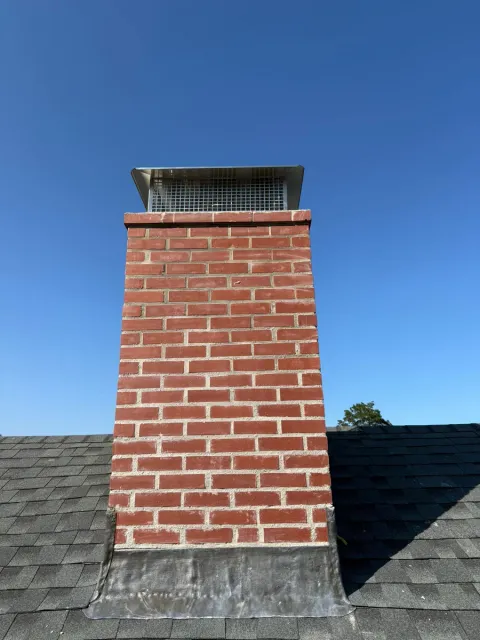 Chimney rebuild new cap fresh flashing — Chimney Goat project