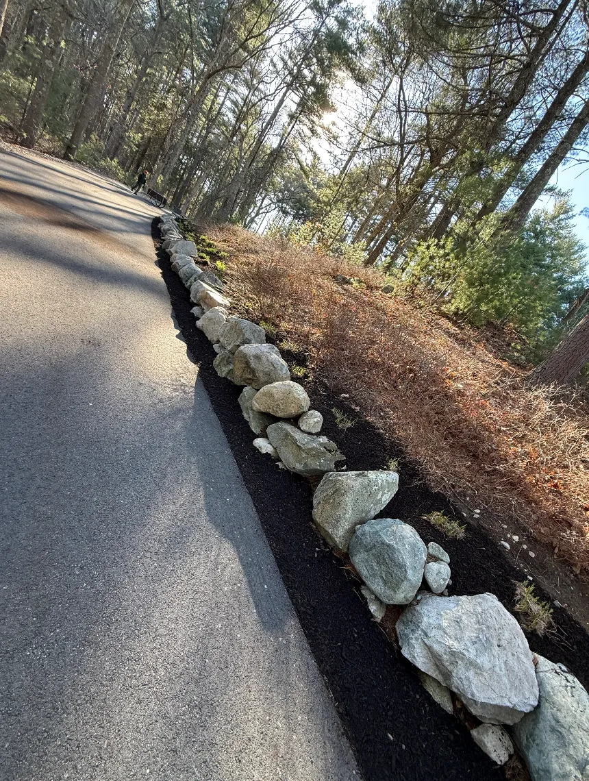 Natural Stone Retaining Wall