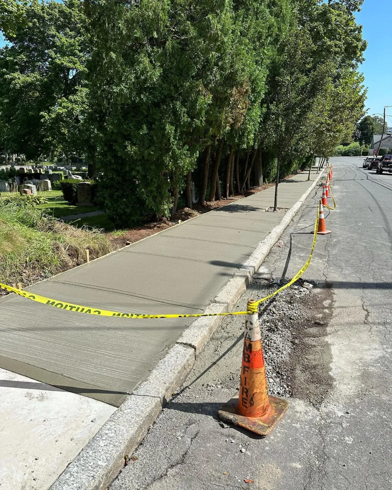 Road surface before work