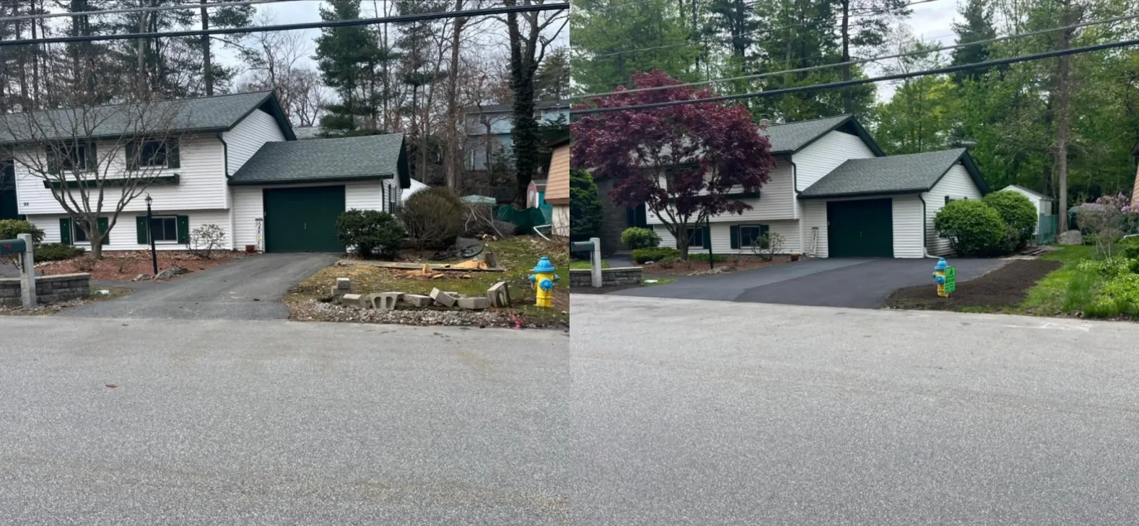 Before and After - Driveway Extension