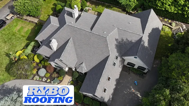 Over the next few weeks I’m going to post some of the roofs that I think deserve RYBO Roof of the Year. 

Since we just finished this one…

It’s only fair it gets first nomination. Hard to argue with such a detailed 10,000 square foot roof in such a unique color,  GAF Williamsburg Slate. For sheer size and beauty of the property… this one might just have to take the cake.

Follow along to see what else we think deserves the top spot for the 2026 RYBO Roofing season. More to come as well as new jobs we will keep finishing and posting. Happy Labor Day Weekend from the RYBO Team! #rooflife #roofoftheyear #roofingcontractor #beautifulhomes #homestyle