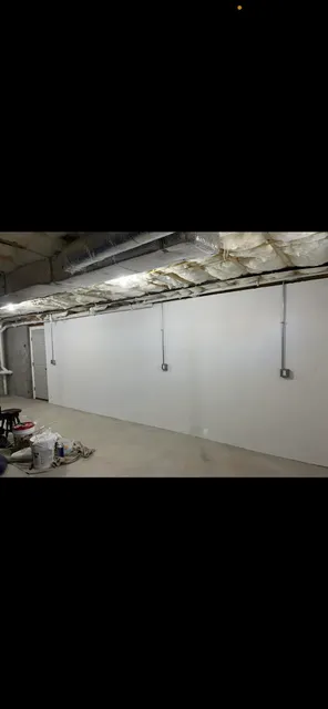 Basement lighting installation