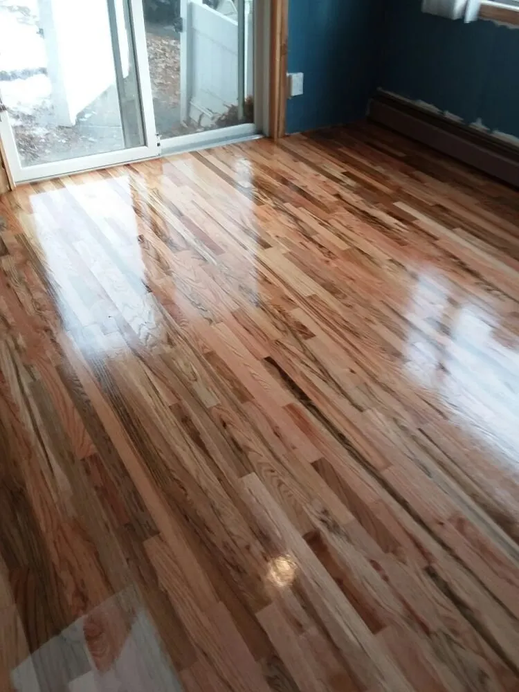 This is an install we did with Swamp Oak. It's a less expensive alternative to standard oak.