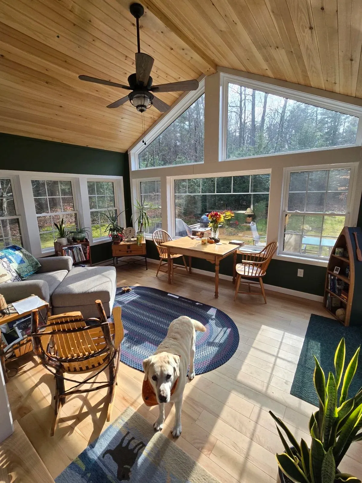 Pine Ceiling 4 Season Sunroom Madbury, NH