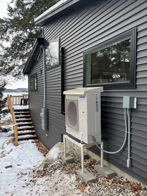 Heat pump installation for Maine homes
