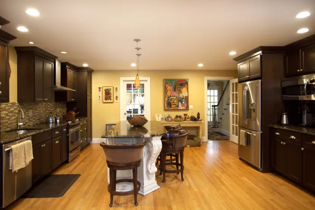 kitchen remodel with kitchen island