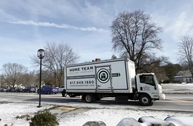 Home Team truck on the Lexington town green