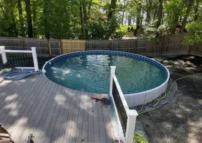 Semi Inground Radiant Pool