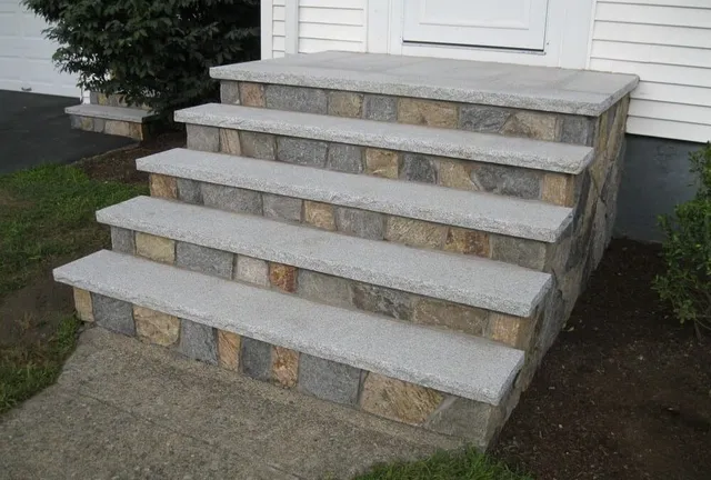 Backyard Patio by Gerrior Masonry