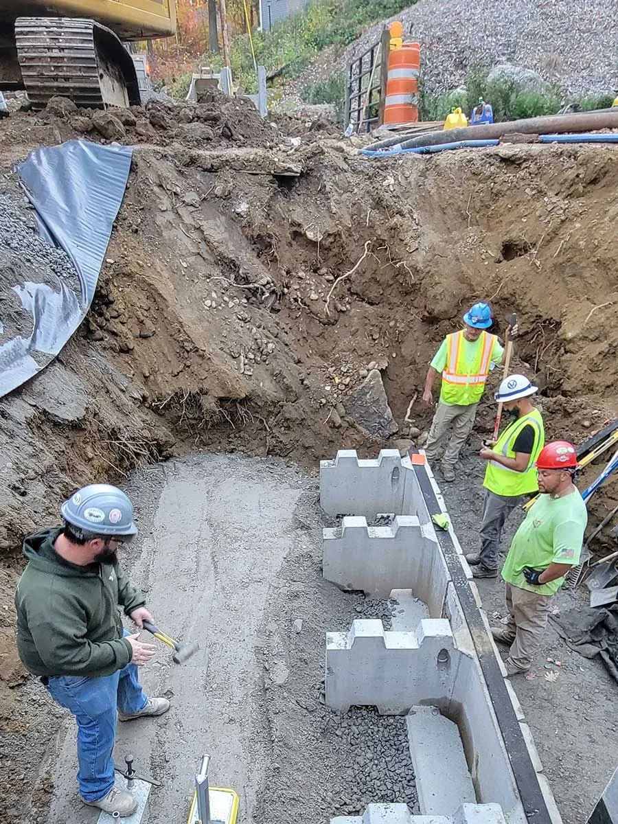 J Bates and Son workers completing a project