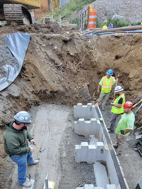 J Bates and Son workers completing a project