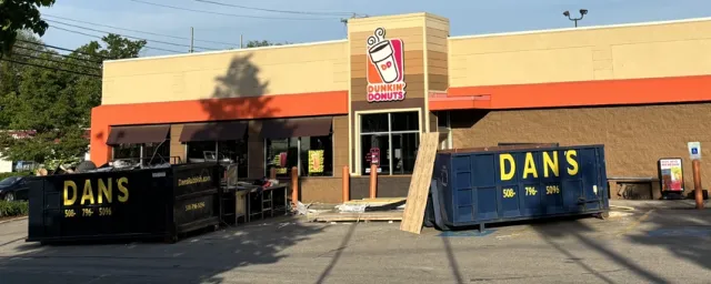 Dans-Dumpsters-in-front-of-Dunkin-Dounuts