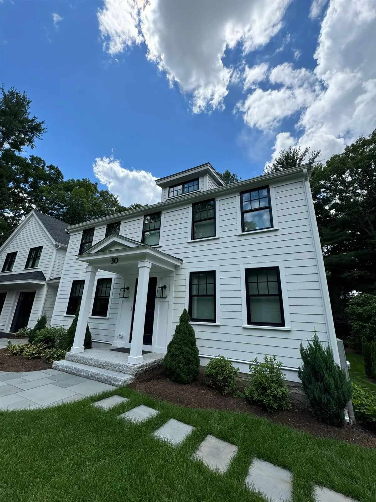 Completed siding project on a Greater Boston home