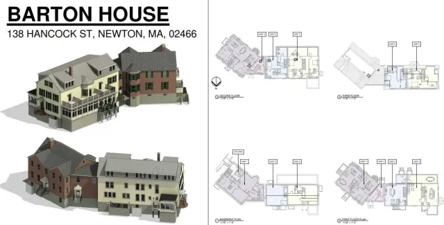a model of the Barton House