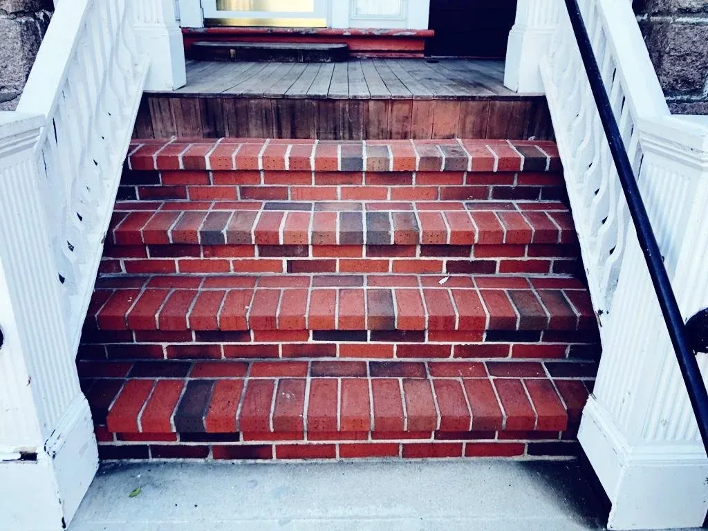 Brick Entry Stair Construction (Boston, MA)