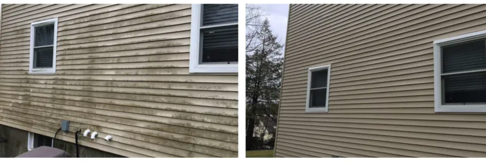 Home gutters cleaned and brightened in Worcester, MA — Pro Pressure Washing