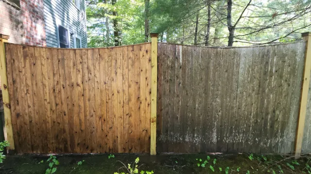 Wood Fence Cleaning