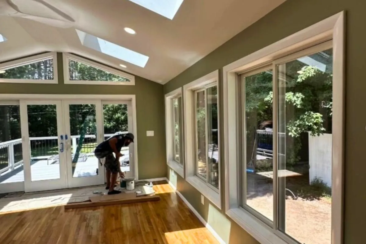 home addition framingham ma completed inside