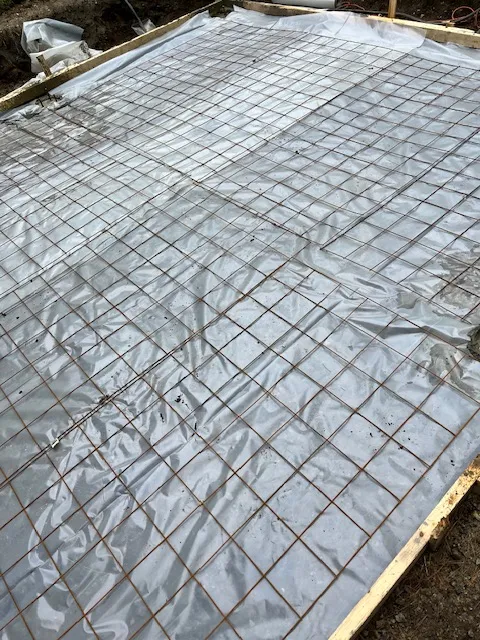 Reinforcement and pour prep for a Pelham foundation build