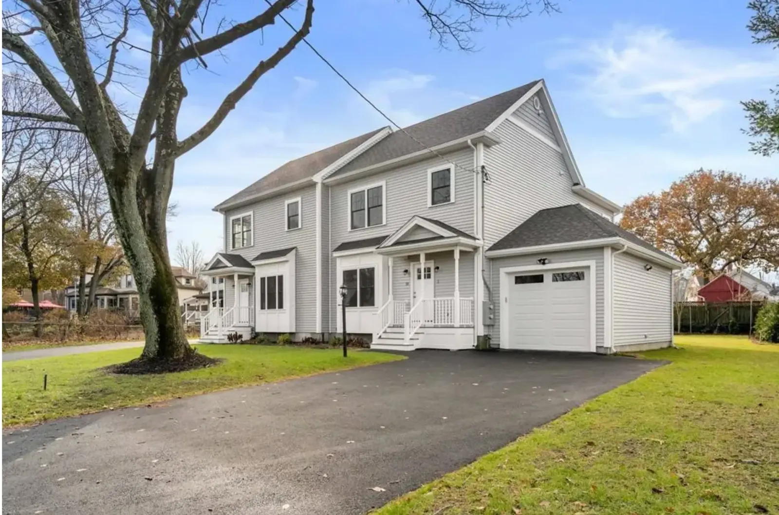 New England home renovation exterior by Ferragamo Custom Builders in Wakefield, MA