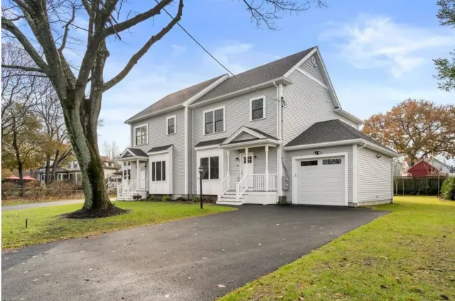 New England home renovation exterior by Ferragamo Custom Builders in Wakefield, MA