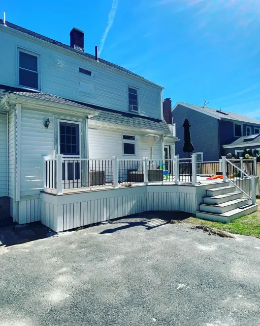 Medford double deck project DONE!!! #Medford #deckdesign #deck