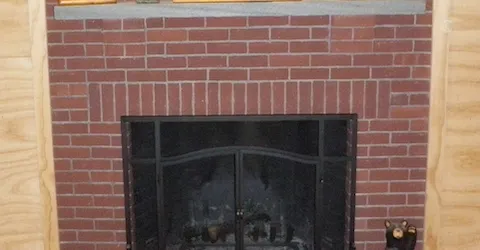 Brick Fireplace