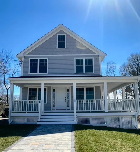 Our work image showing a fully renovated and redesigned exterior of a beautiful house in Boston