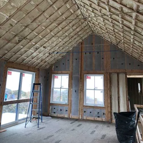 Spray foam insulation image