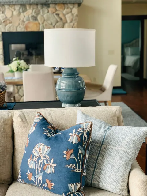 Chair and lamp
