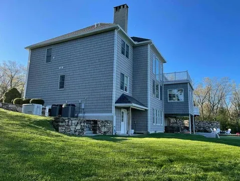 Side view of house with siding