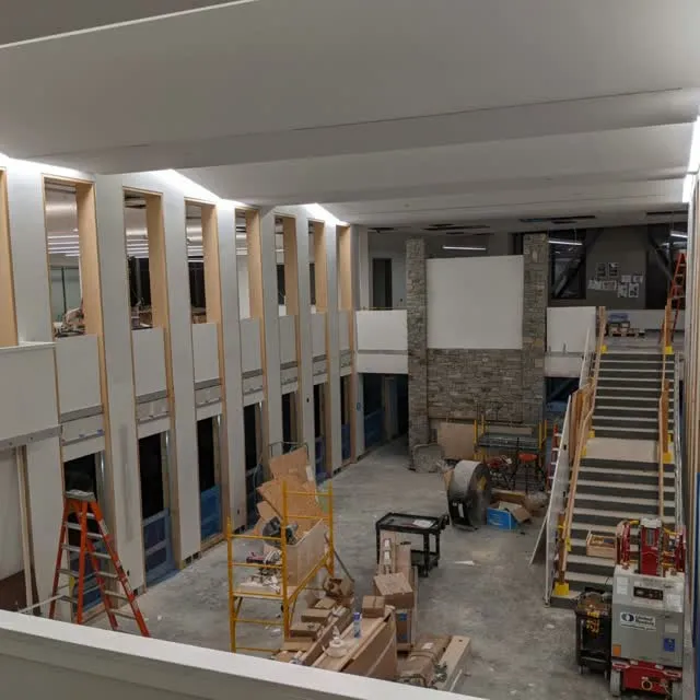 N&S Jobs: Here are some updates on the New Canaan Library project. Our team has been busy installing electrical panels and wiring the main concourse lighting. 

Stay tuned for more updates on this project https://www.nandselectric.com/