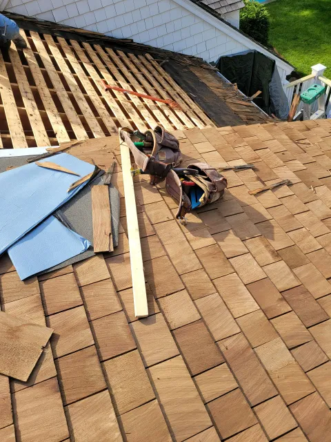 work photo from cedarroofingprotection.com
