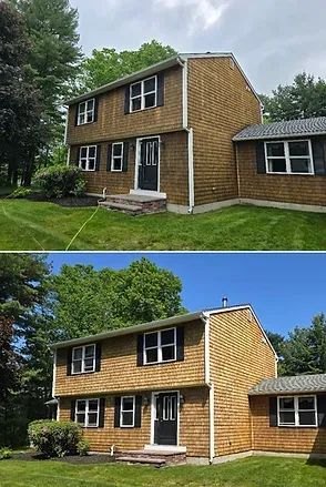 Before and After Knockout Powerwashing Services