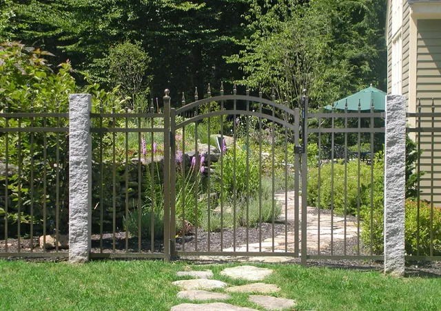 Ornamental aluminum arched gate