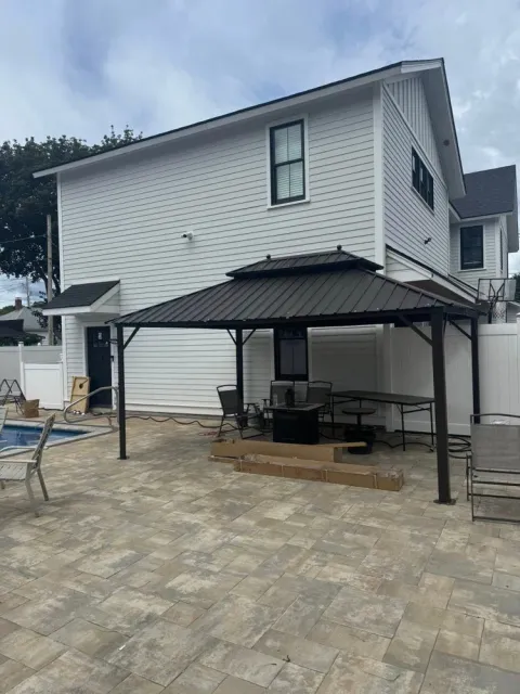 Transform your backyard with our Outdoor Kitchen Construction service. We design and build custom outdoor cooking spaces that blend functionality and style, perfect for entertaining guests or enjoying family meals al fresco. for S&G Hardscaping and Plowing in Boston, MA