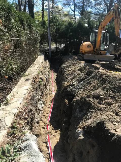 400A service underground work